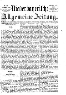 Niederbayerische allgemeine Zeitung Mittwoch 3. November 1875