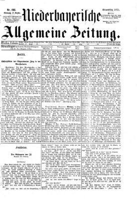 Niederbayerische allgemeine Zeitung Mittwoch 17. November 1875