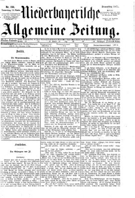 Niederbayerische allgemeine Zeitung Donnerstag 18. November 1875