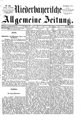 Niederbayerische allgemeine Zeitung Freitag 19. November 1875