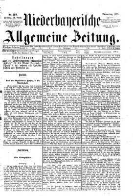 Niederbayerische allgemeine Zeitung Sonntag 21. November 1875