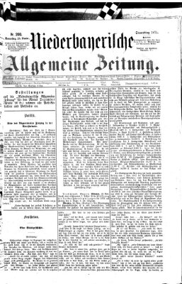 Niederbayerische allgemeine Zeitung Donnerstag 25. November 1875