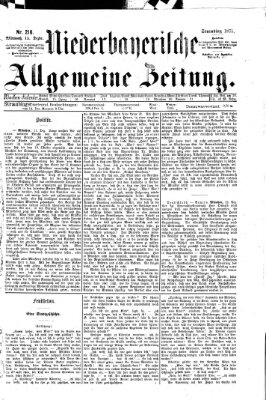 Niederbayerische allgemeine Zeitung Mittwoch 15. Dezember 1875