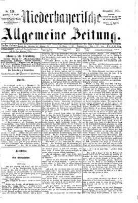 Niederbayerische allgemeine Zeitung Sonntag 19. Dezember 1875