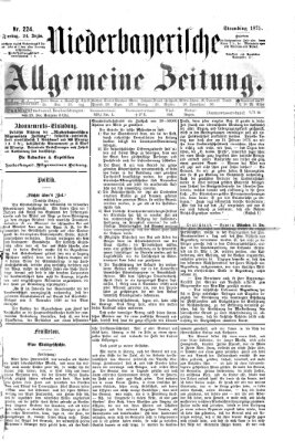 Niederbayerische allgemeine Zeitung Freitag 24. Dezember 1875