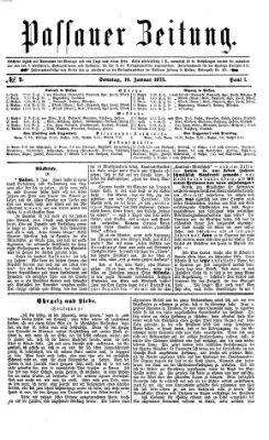 Passauer Zeitung Sonntag 10. Januar 1875