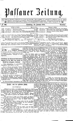 Passauer Zeitung Samstag 30. Januar 1875