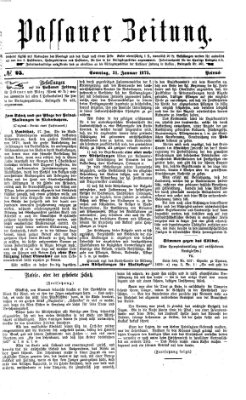 Passauer Zeitung Sonntag 31. Januar 1875