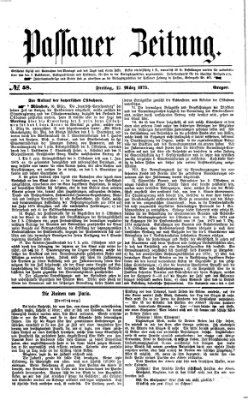 Passauer Zeitung Freitag 12. März 1875