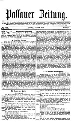 Passauer Zeitung Freitag 9. April 1875