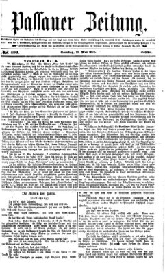 Passauer Zeitung Samstag 15. Mai 1875