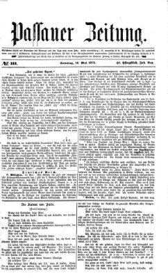 Passauer Zeitung Sonntag 16. Mai 1875