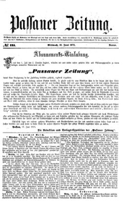 Passauer Zeitung Mittwoch 16. Juni 1875