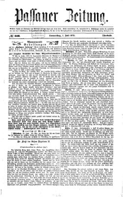 Passauer Zeitung Donnerstag 1. Juli 1875