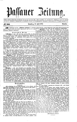 Passauer Zeitung Samstag 10. Juli 1875