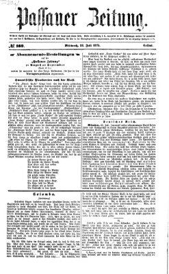 Passauer Zeitung Mittwoch 28. Juli 1875