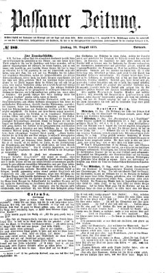 Passauer Zeitung Freitag 20. August 1875