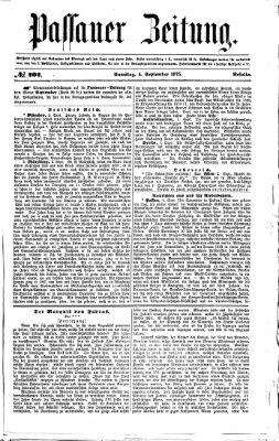 Passauer Zeitung Samstag 4. September 1875