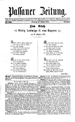 Passauer Zeitung Dienstag 26. Oktober 1875