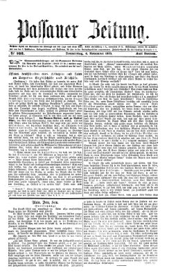 Passauer Zeitung Donnerstag 4. November 1875