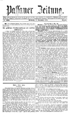 Passauer Zeitung Mittwoch 17. November 1875