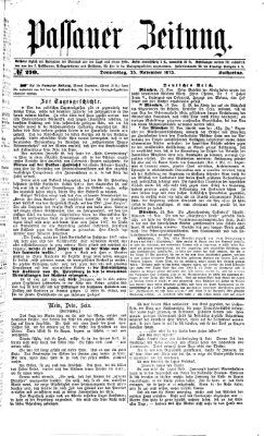 Passauer Zeitung Donnerstag 25. November 1875