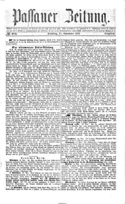 Passauer Zeitung Samstag 27. November 1875