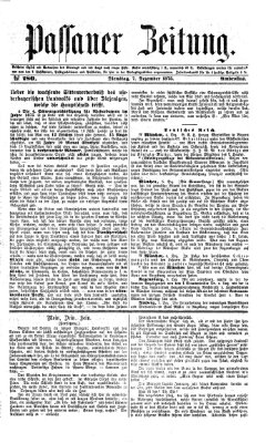 Passauer Zeitung Dienstag 7. Dezember 1875