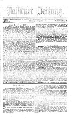 Passauer Zeitung Mittwoch 8. Dezember 1875