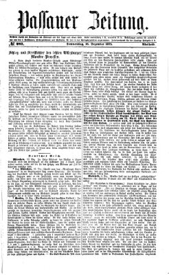 Passauer Zeitung Donnerstag 16. Dezember 1875