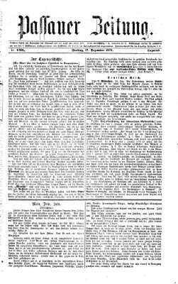 Passauer Zeitung Freitag 17. Dezember 1875