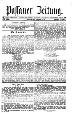 Passauer Zeitung Samstag 25. Dezember 1875