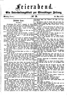 Feierabend (Straubinger Zeitung) Montag 10. Mai 1875