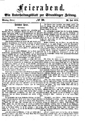 Feierabend (Straubinger Zeitung) Montag 26. Juli 1875