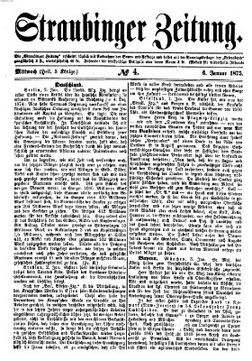 Straubinger Zeitung Mittwoch 6. Januar 1875