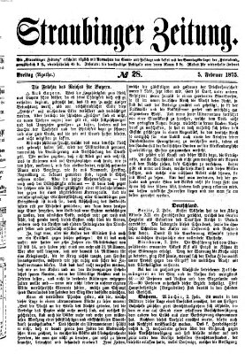 Straubinger Zeitung Freitag 5. Februar 1875