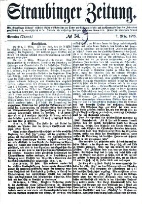 Straubinger Zeitung Sonntag 7. März 1875