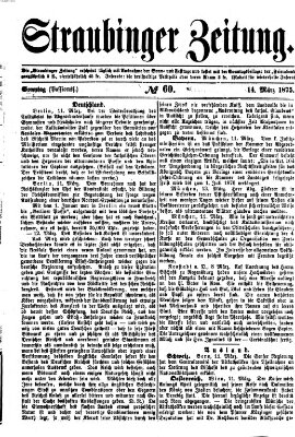 Straubinger Zeitung Sonntag 14. März 1875