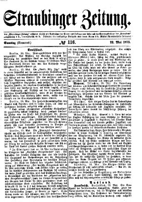 Straubinger Zeitung Samstag 22. Mai 1875