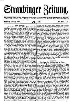 Straubinger Zeitung Mittwoch 26. Mai 1875