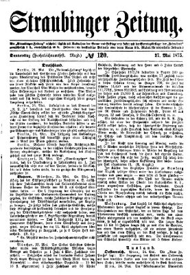 Straubinger Zeitung Donnerstag 27. Mai 1875