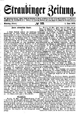 Straubinger Zeitung Dienstag 1. Juni 1875