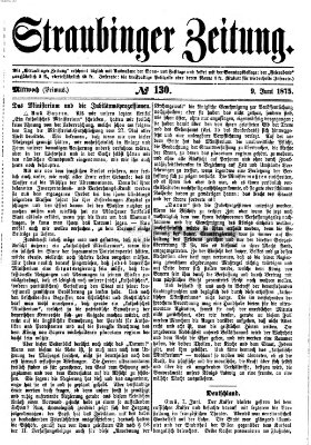 Straubinger Zeitung Mittwoch 9. Juni 1875