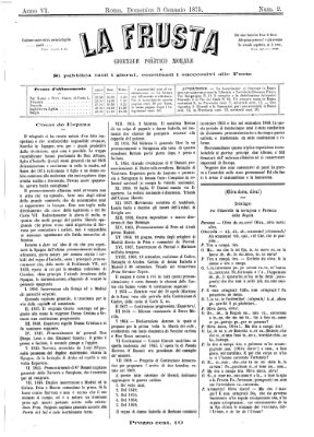 La frusta Sonntag 3. Januar 1875