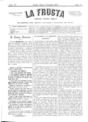 La frusta Samstag 9. Januar 1875