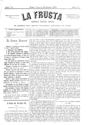 La frusta Freitag 22. Januar 1875