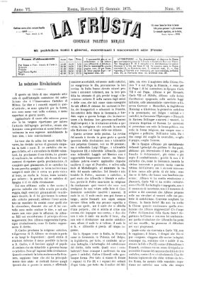 La frusta Mittwoch 27. Januar 1875