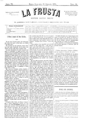 La frusta Sonntag 31. Januar 1875