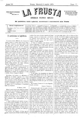 La frusta Dienstag 6. April 1875