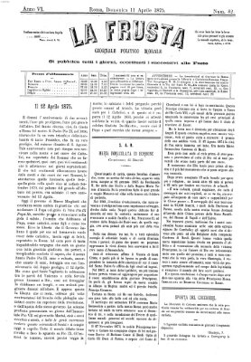 La frusta Sonntag 11. April 1875